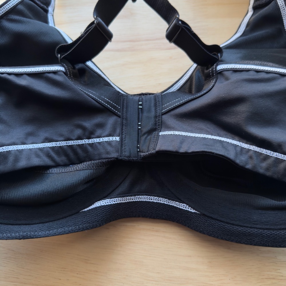Freya Active Women Sonic Sports Bra 34DD Black Underwire Padded gYM workout - Picture 3 of 10